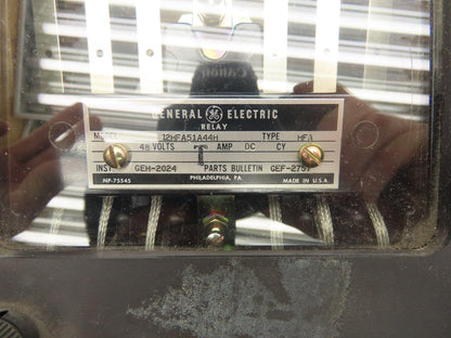 General Electric 12HFA51A44H Auxiliary Relay 48VDC Type HFA