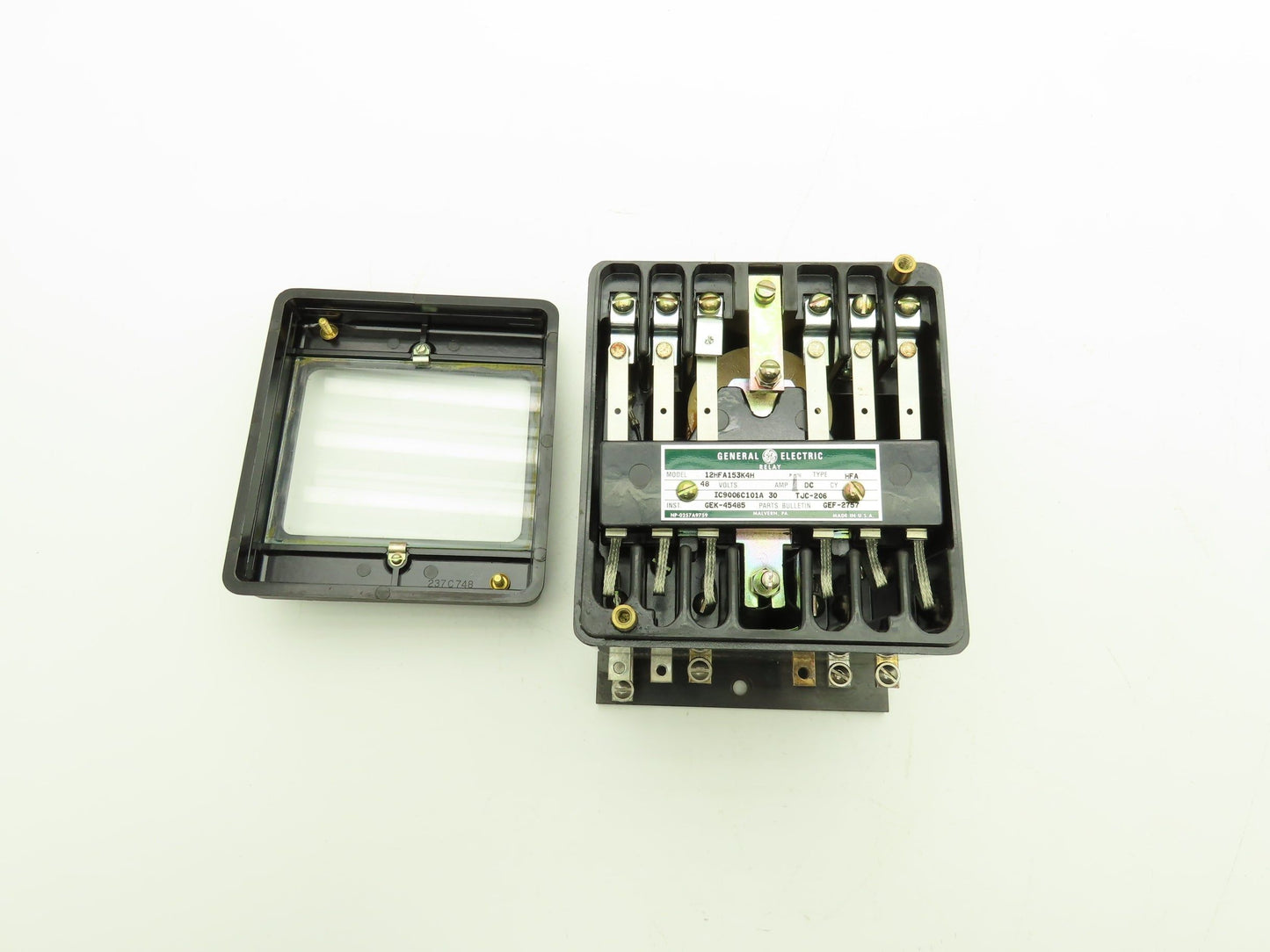 General Electric 12HFA153K4H Auxiliary Relay 48VDC Type HFA