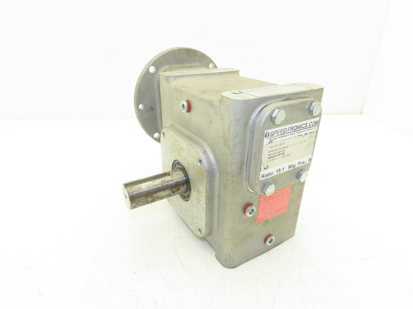 Electra Gear EL-TMQ-826-15-R-56 Speedtronics Gearbox 15:1 Reducer 116rpm 56C RH