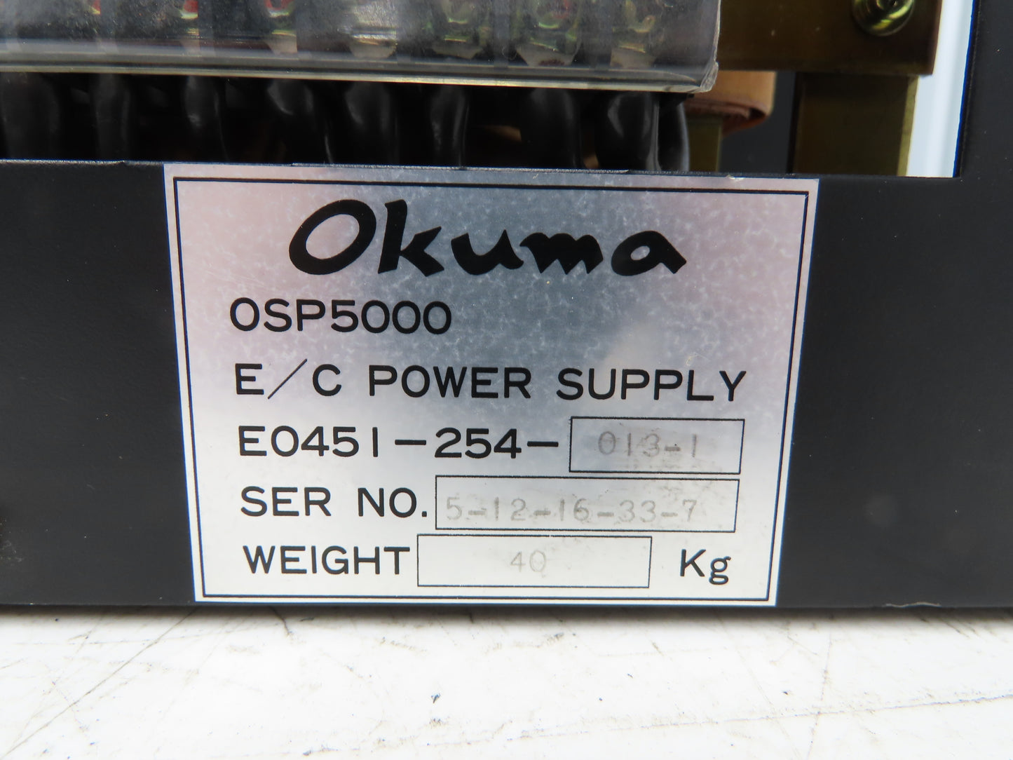Okuma E0451-254-013-1 Power Supply OSP5000