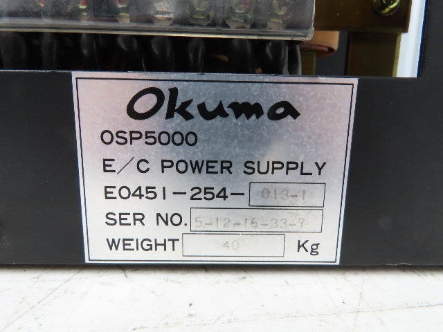Okuma E0451-254-013-1 Power Supply OSP5000