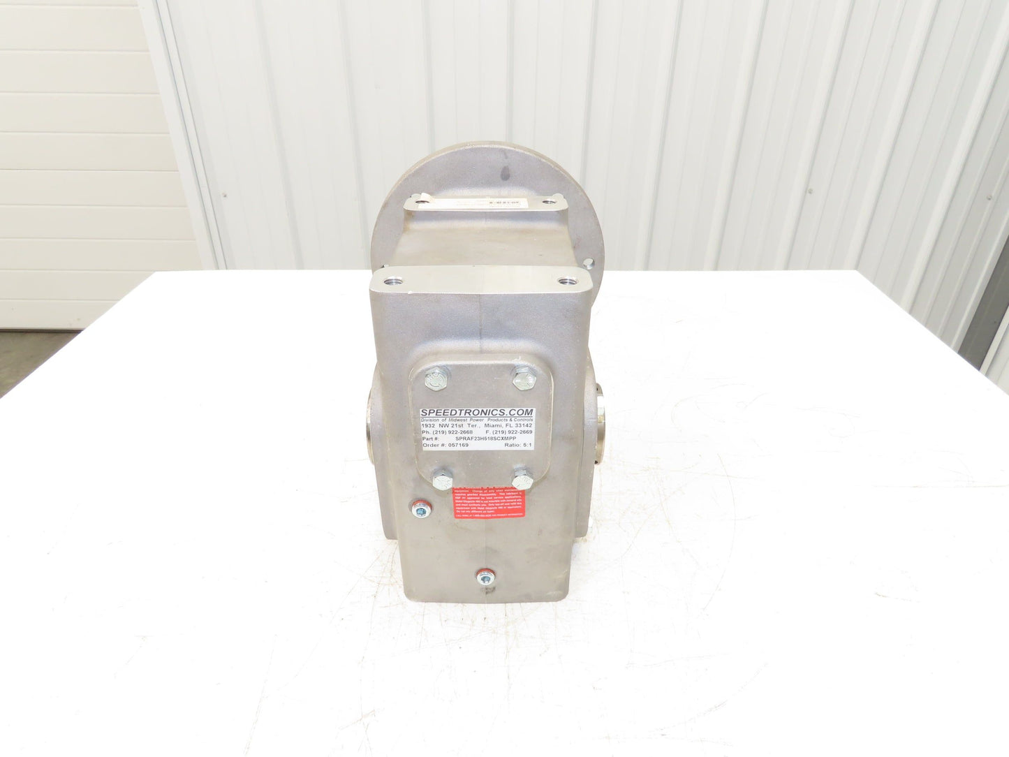 Electra Gear EL-HM-832-5-H1-180-27 Gearbox 5:1 Ratio 350rpm 180TC Hollow Shaft