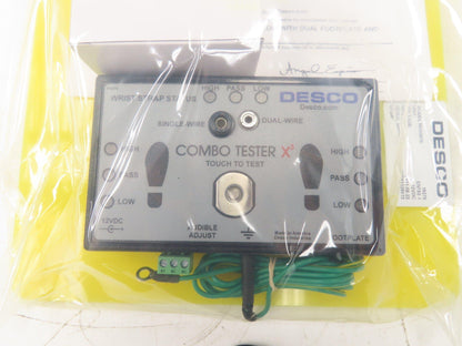 Desco 19276 ESD Personal Grounding Station Combo Tester X3 Dual Foot Plate