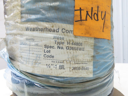 Weatherhead H-44805 1/4" ID Hydraulic Hose J1402 Type E Total 275'
