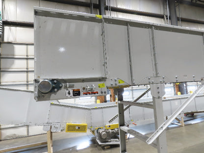 Hytrol HSS 37"x 40' 6" Slider Bed Conveyor 35" Belt 3Hp 3PH Center Drive 127fpm