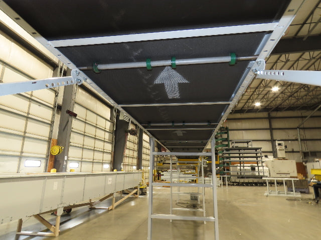 Hytrol HSS 37"x 40' 6" Slider Bed Conveyor 35" Belt 3Hp 3PH Center Drive 127fpm