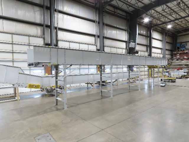 Hytrol HSS 37"x 40' 6" Slider Bed Conveyor 35" Belt 3Hp 3PH Center Drive 127fpm