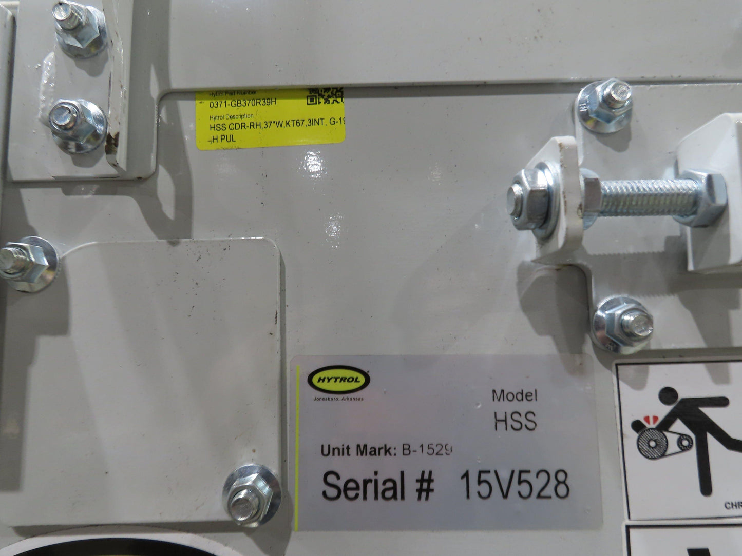 Hytrol HSS 37"x 40' 6" Slider Bed Conveyor 35" Belt 3Hp 3PH Center Drive 127fpm