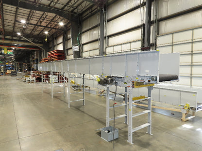 Hytrol HSS 37"x 40' 6" Slider Bed Conveyor 35" Belt 3Hp 3PH Center Drive 127fpm