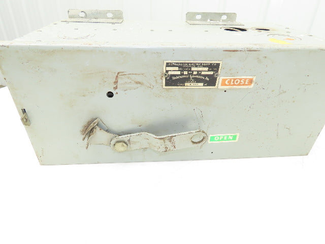 Continental Electric PFA 351 Fusible Panelboard Switch 30A 3P 600VAC