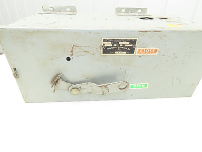 Continental Electric PFA 351 Fusible Panelboard Switch 30A 3P 600VAC