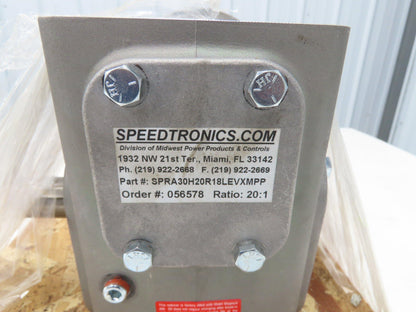 Electra Gear Speedtronics EL-HM-830-20-H1 Gearbox 20:1 Ratio 180TC Hollow Shaft