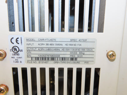 Magnetek CIMR-F7U4075 Flux Vector Crane Controls Inverter Drive
