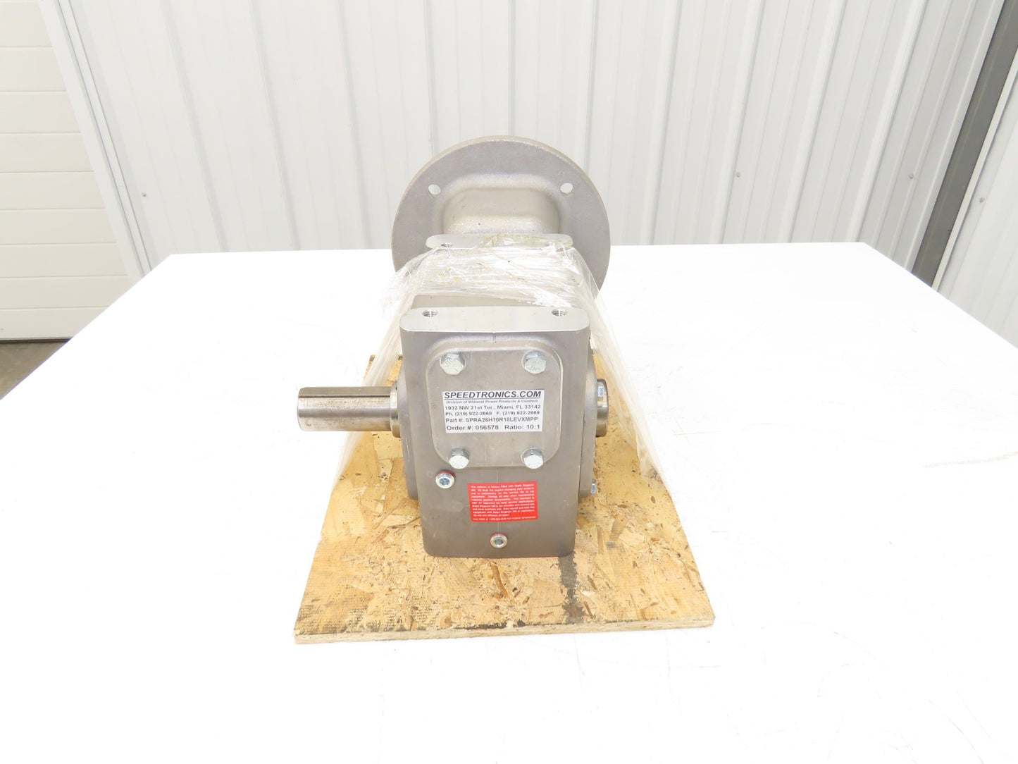 Electra Gear Speedtronics EL-HM-826-10-H1 Gearbox 10:1 Ratio 180TC Hollow Shaft