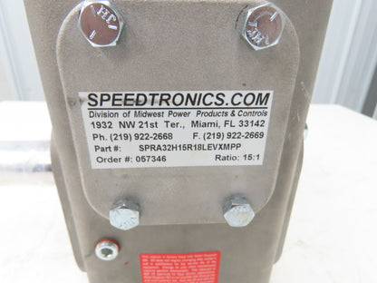 Electra Gear Speedtronics EL-HM-832-15-H1 Gearbox 15:1 Ratio 180TC Hollow Shaft