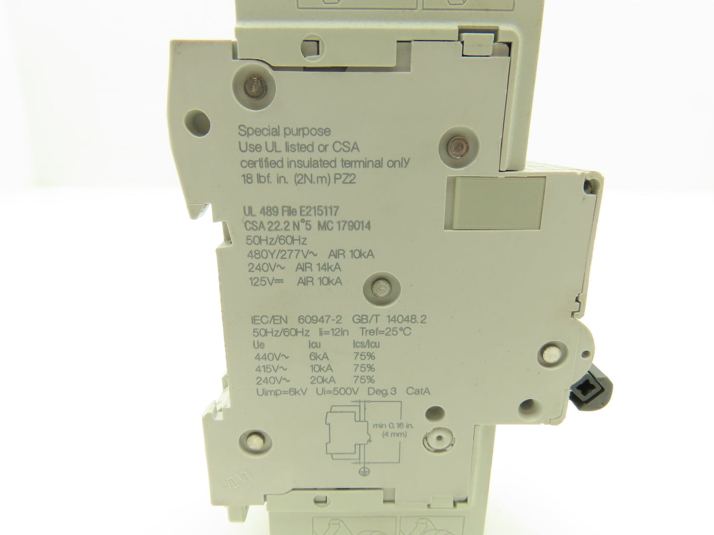 Schneider Electric C60 BPR 6 Amp Circuit Breaker 480Y/277V M9F53206 Lot of 2