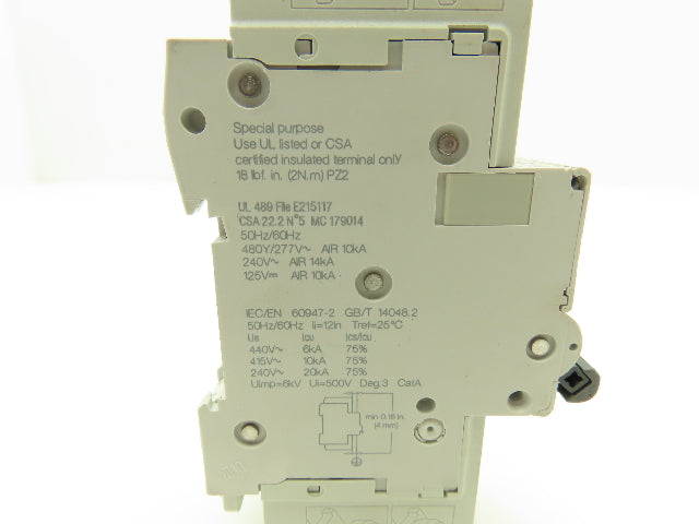 Schneider Electric C60 BPR 6 Amp Circuit Breaker 480Y/277V M9F53206 Lot of 2