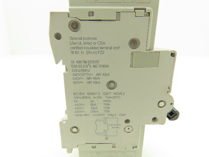 Schneider Electric C60 BPR 6 Amp Circuit Breaker 480Y/277V M9F53206 Lot of 2