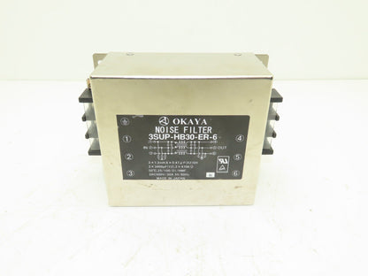 Okaya 3SUP-HB30-ER-6 Noise Filter 30A 500V 3PH