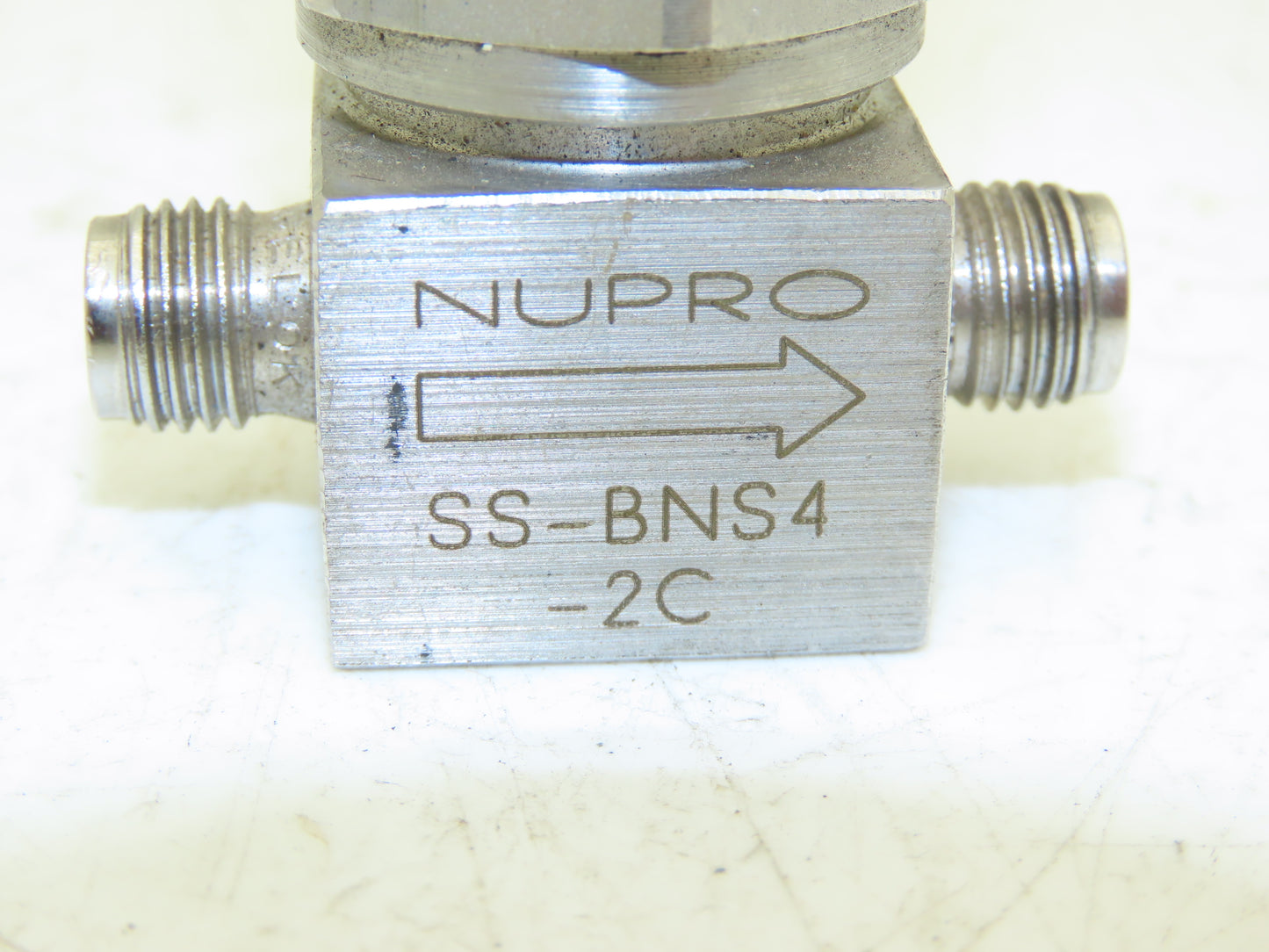 Nupro Swagelok SS-BNS4-2C Pneumatic Bellows-Sealed Valve 1/4" Stainless