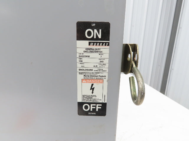 Murray GH323NW GH323NW Safety Disconnect Switch 100A 240VAC Fused 15HP