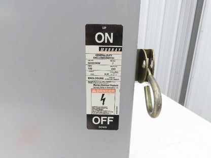 Murray GH323NW GH323NW Safety Disconnect Switch 100A 240VAC Fused 15HP