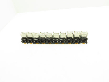 Omron LY4N 24VDC Relay W/Base Lot of 10