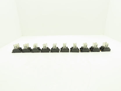 Omron LY4N 24VDC Relay W/Base Lot of 10