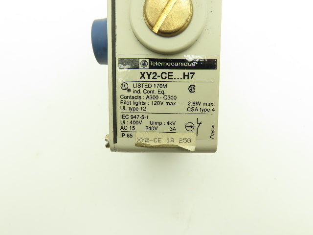 Telemecanique XY2-CEH7 Cable Right Pull Safety Stop Switch 240V 3A