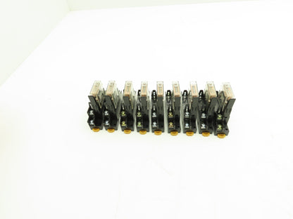 Omron G7T-1112S Relay W/Base 10A 30vdc/240-250vac 1/2Hp 24v Coil Lot of 9