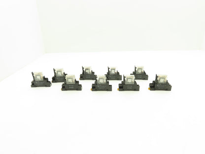 Omron G7T-1112S Relay W/Base 10A 30vdc/240-250vac 1/2Hp 24v Coil Lot of 9