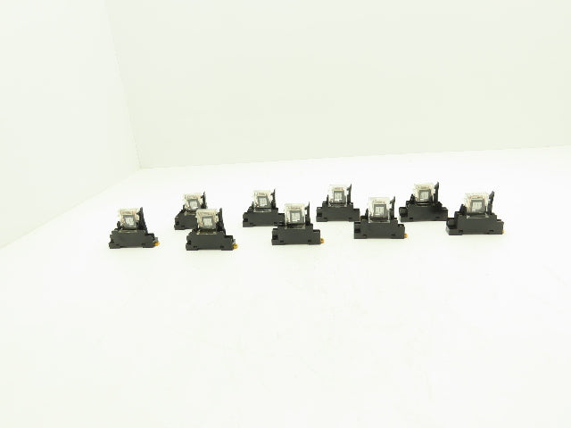 Omron G7T-1112S Relay W/Base 10A 30vdc/240-250vac 1/2Hp 24v Coil Lot of 9