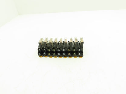 Omron G7T-1112S Relay W/Base 10A 30vdc/240-250vac 1/2Hp 24v Coil Lot of 9