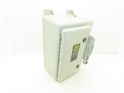 Square D HU-361-DF Safety Disconnect Switch 30A 600VAC 30HP 3Ph Non Fused