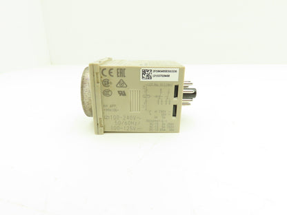 Omron H3CR-A8E Solid-State Timer Relay Socket 100-240V 1.2 Sec-300 Hours
