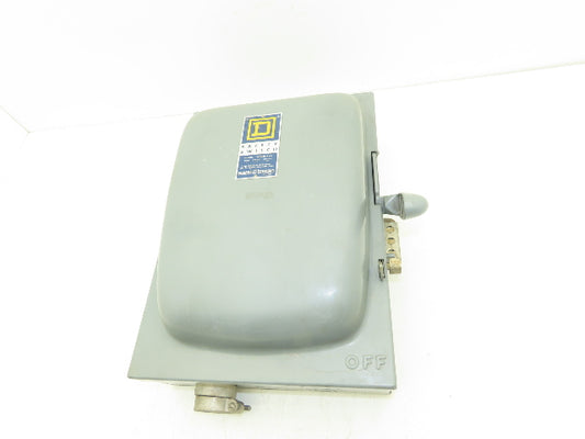 Square D H362-N Safety Disconnect Switch 60A 480VAC 30HP 3Ph Fused