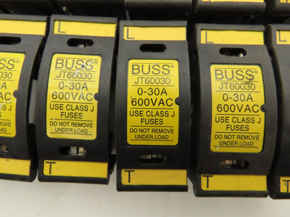 Buss JT60030 Finger-Safe Fuse Holder 30A 600V Lot of 12