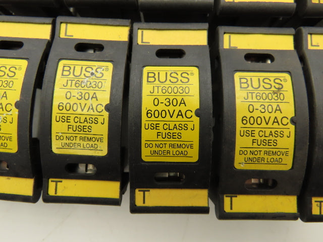 Buss JT60030 Finger-Safe Fuse Holder 30A 600V Lot of 12