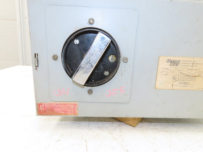Arrow Hart 12TW-351 Plug-In Fused Disconnect Bus Unit 30A 600V 20HP 3 Pole