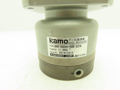 Kamoseiko BRF100SH-20G-S376 Kamo Zero-Backlash 20:1 Ball Reducer Frame 100
