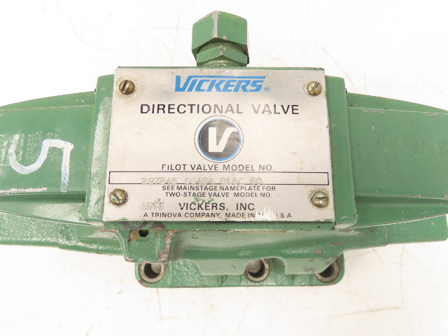 Vickers DG4S4 016C 50 Directional Solenoid Valve 115V CETOP 10 Base