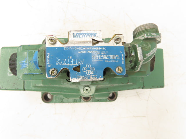 Vickers DG4V-3-6C-M-FW-B6-60 Directional Solenoid Valve 115V CETOP 10 Base