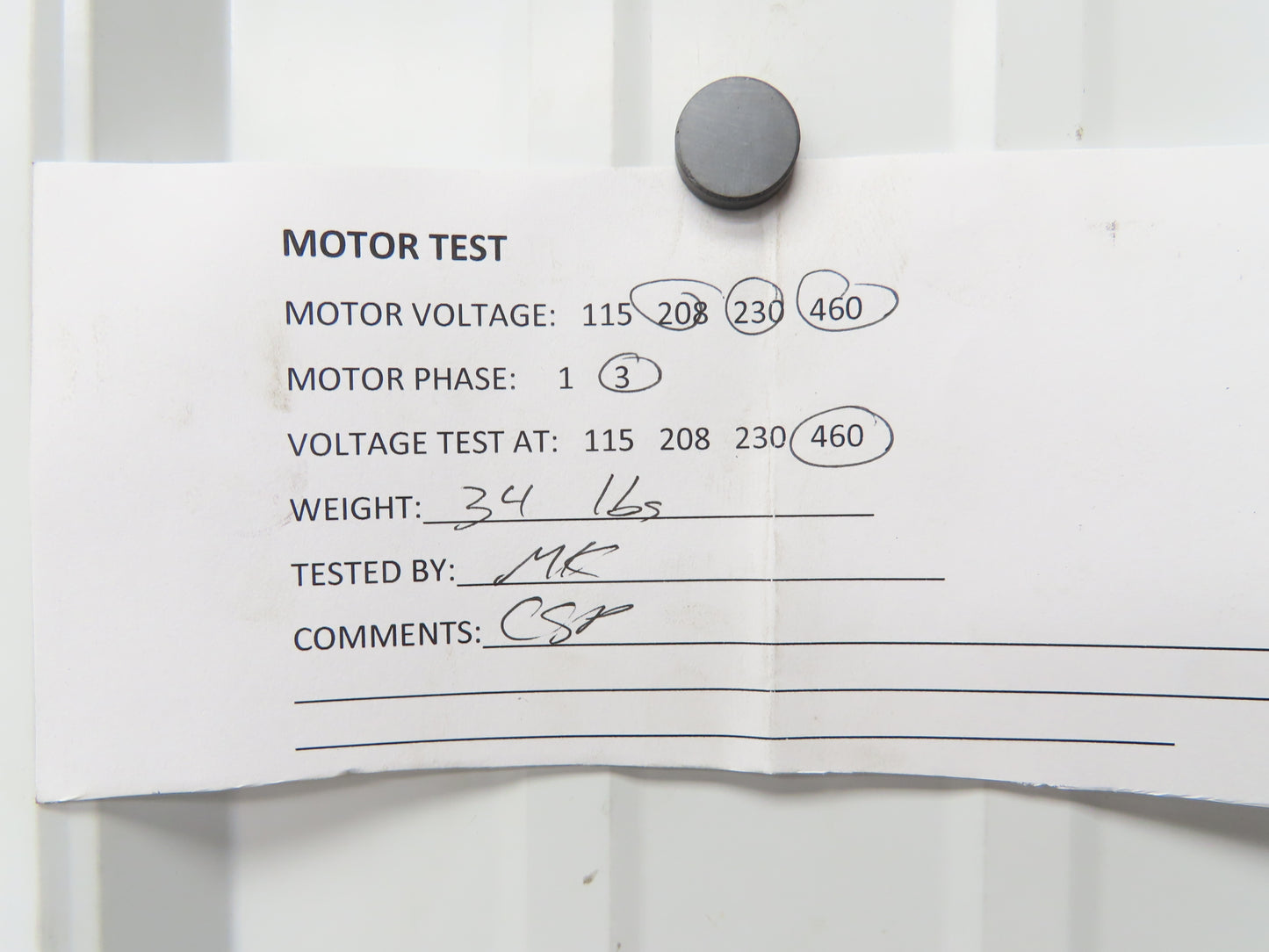 Leeson 110451.00 AC Motor 2Hp 1725 RPM 230/460V 3PH G56C TEFC C6T17FC9E