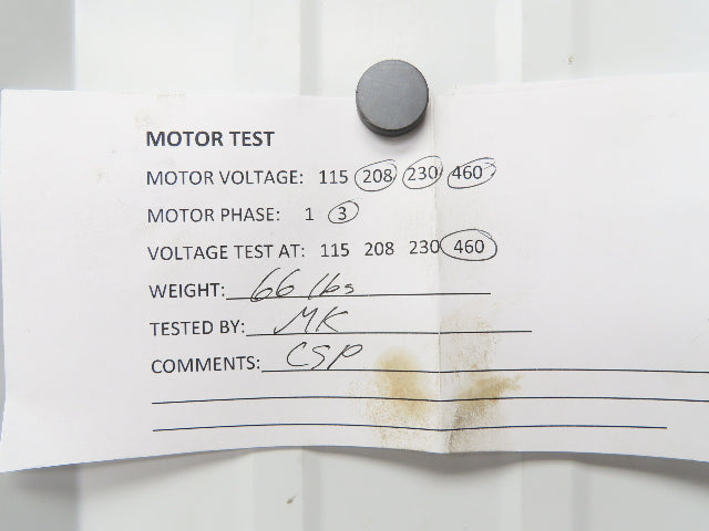 GE General Electric 5K182JB211 AC Motor 3Hp 1750 RPM 230/460V 3PH 182TC ODP