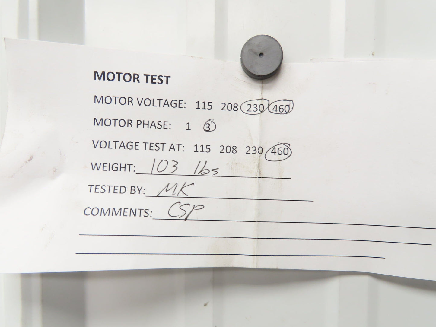 Marathon Y543 Inverter Duty AC Motor 5Hp 1765-3500 RPM 230/460V 3PH 184TC