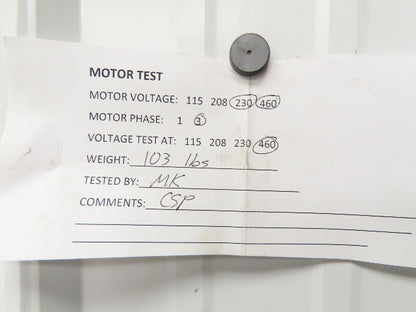 Marathon Y543 Inverter Duty AC Motor 5Hp 1765-3500 RPM 230/460V 3PH 184TC