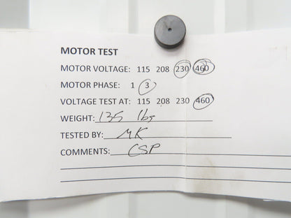Marathon TFC 2L 213TTFC8026AA AC Motor 7.5Hp 1740 RPM 230/460V 3PH 213T TEFC