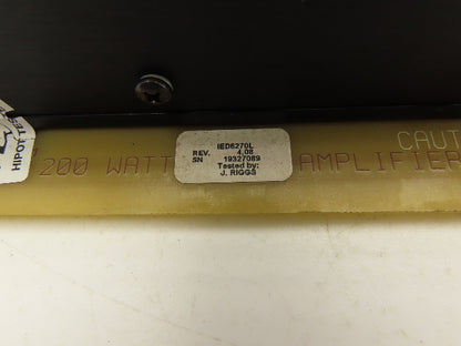 IED IED6270L Amplifier 200W 6000 Series