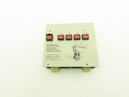 Yaskawa 137689-1 Multi Axis Brake release Panel w Circuit Board