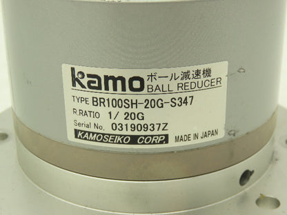 Kamoseiko BR100SH-20G-S347 Kamo Inline 20:1 Ball Reducer 14mm x 20mm 100 Frame